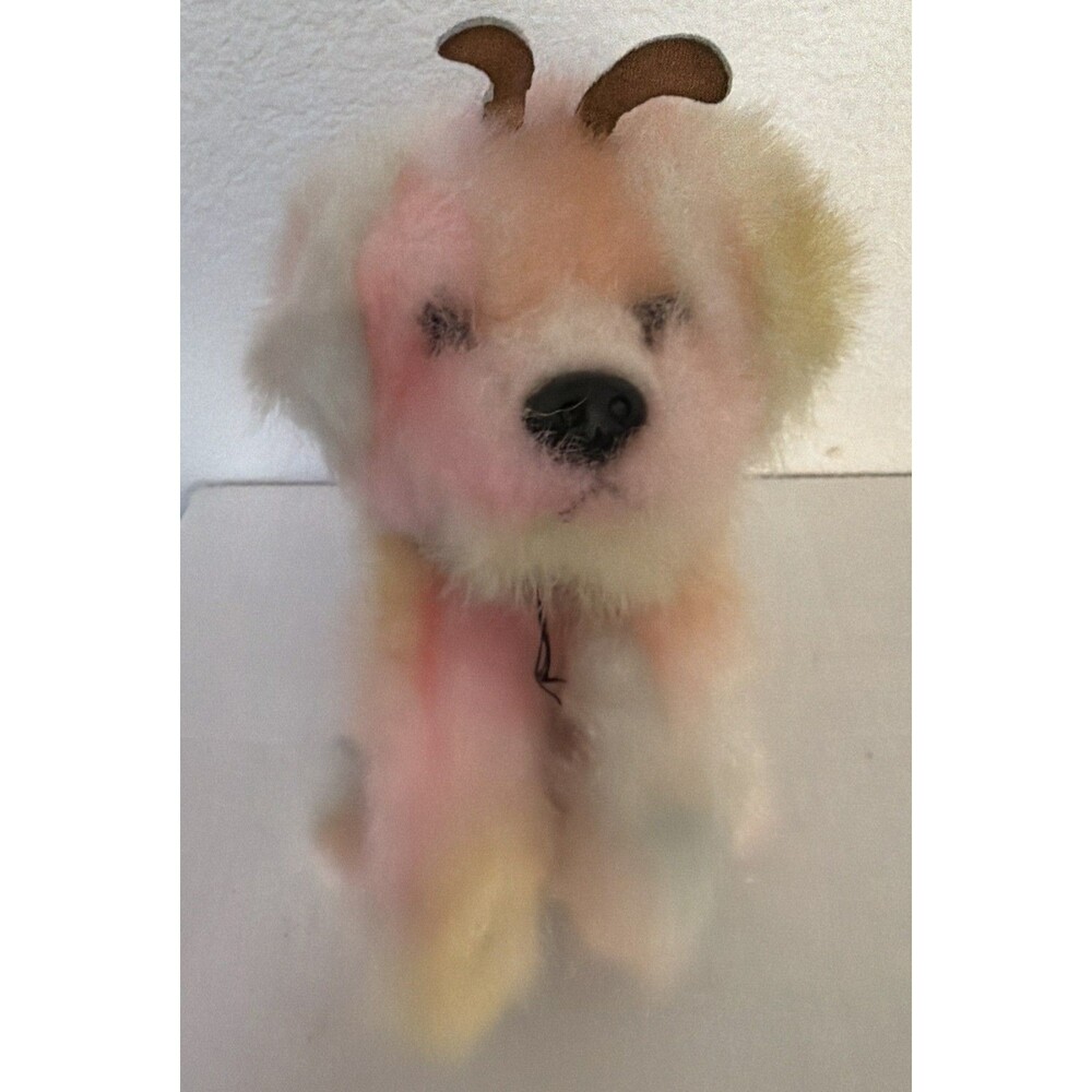 Vintage 2002 AURORA PUPPILONS PEACHES Pink Winged PUPPY DOG